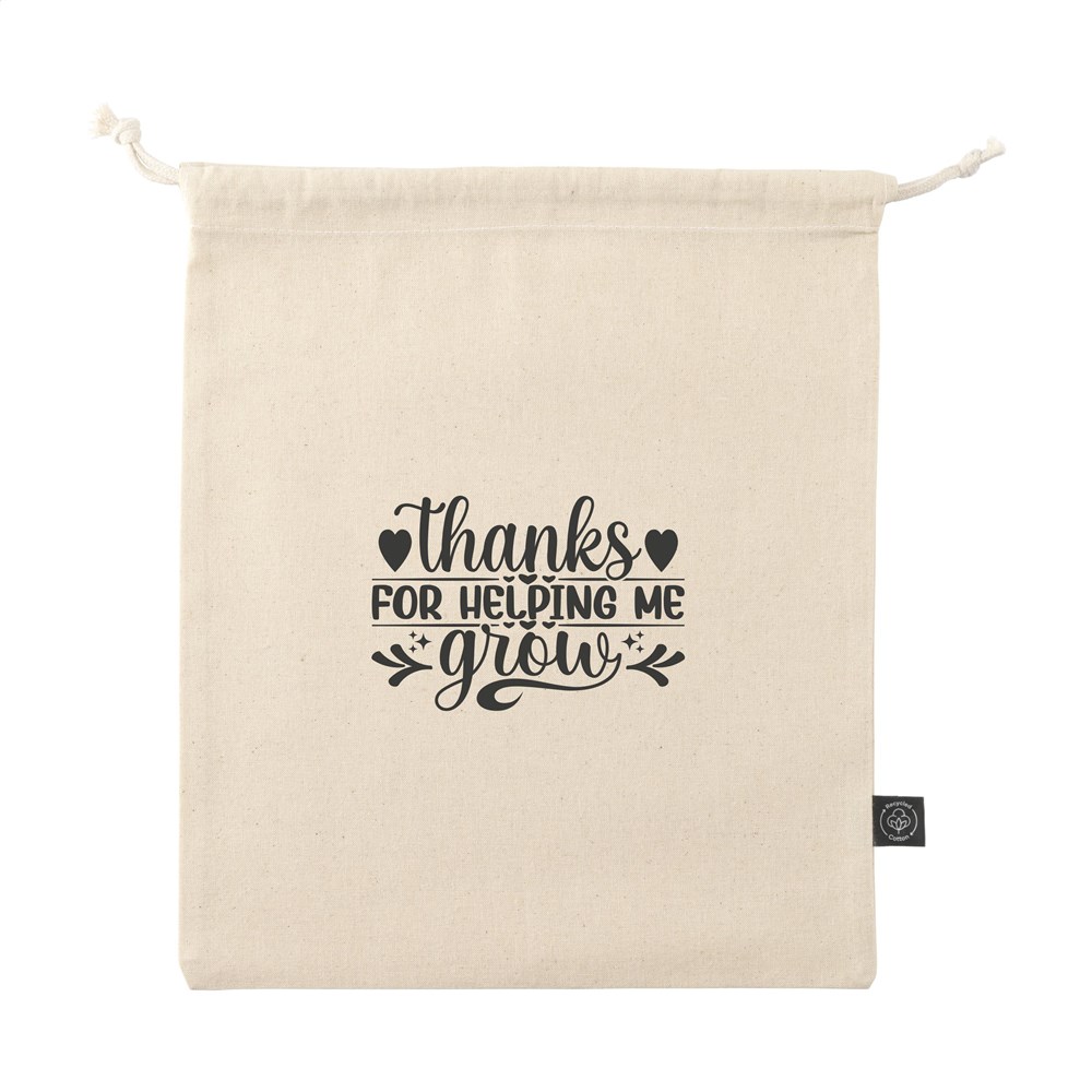 Gift Pouch Natural GRS Recycled Cotton (150 g/m²) M