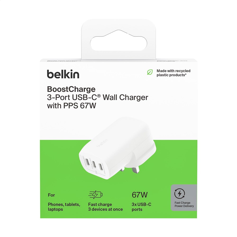 Belkin BoostCharge 3-Port Wall Charger EU