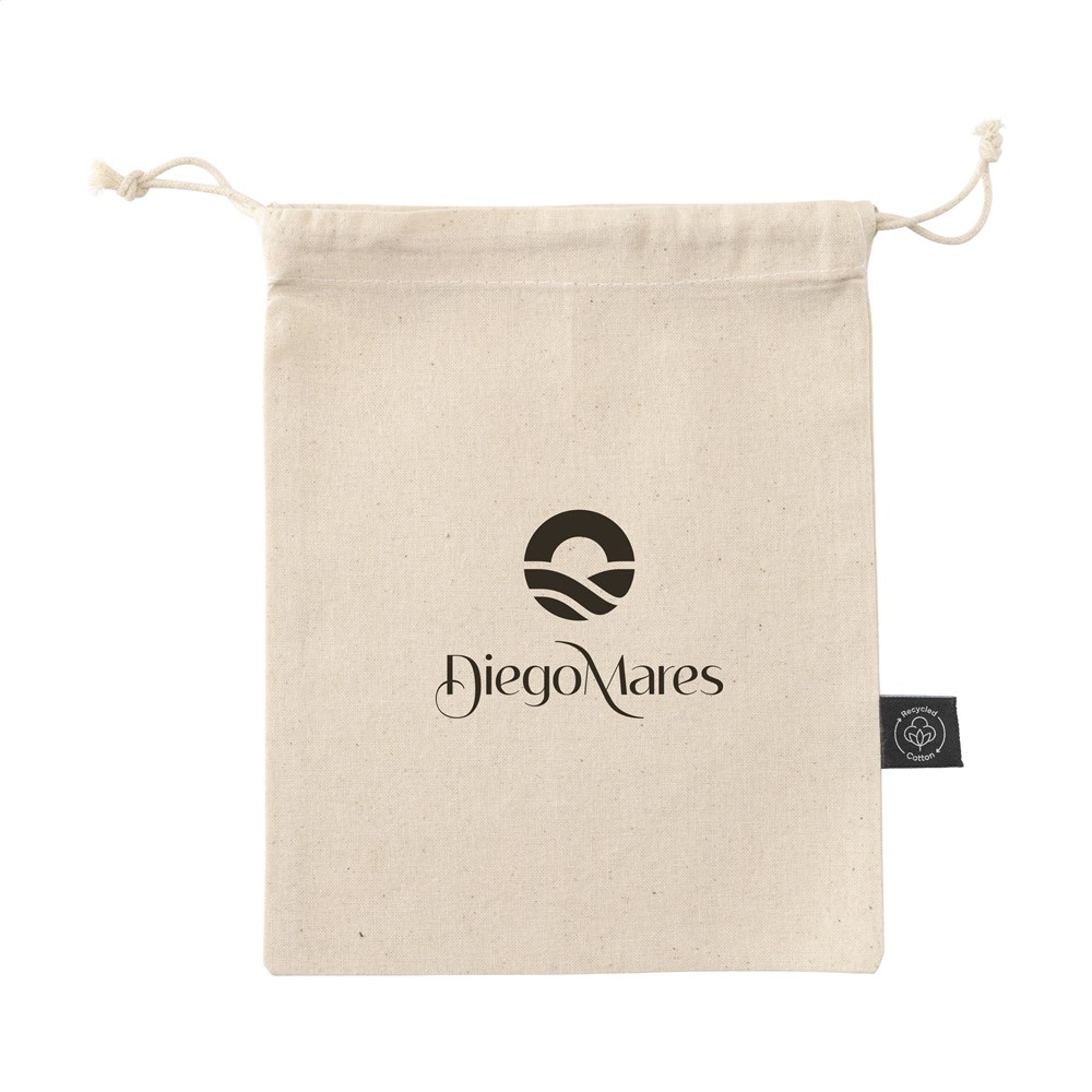 Gift Pouch Natural GRS Recycled Cotton (150 g/m²) S