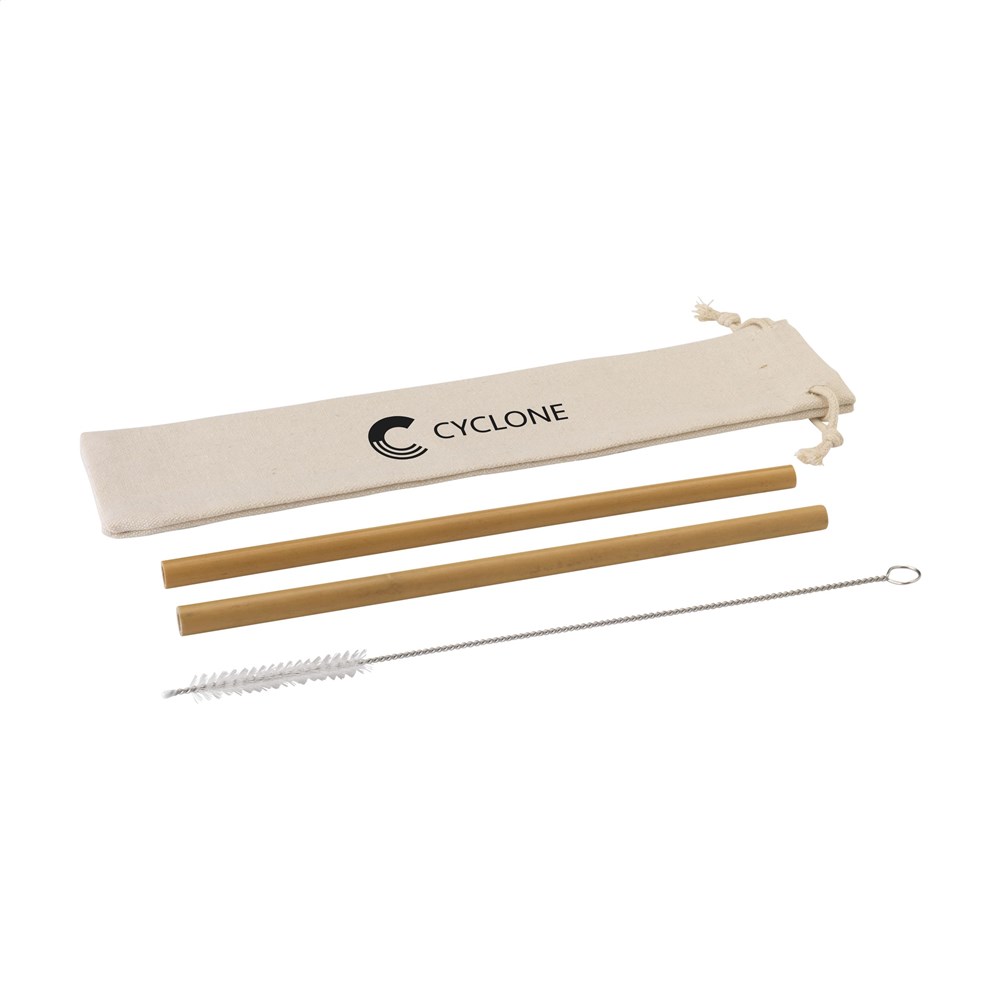 ECO Bamboe Straw Set bamboo straws