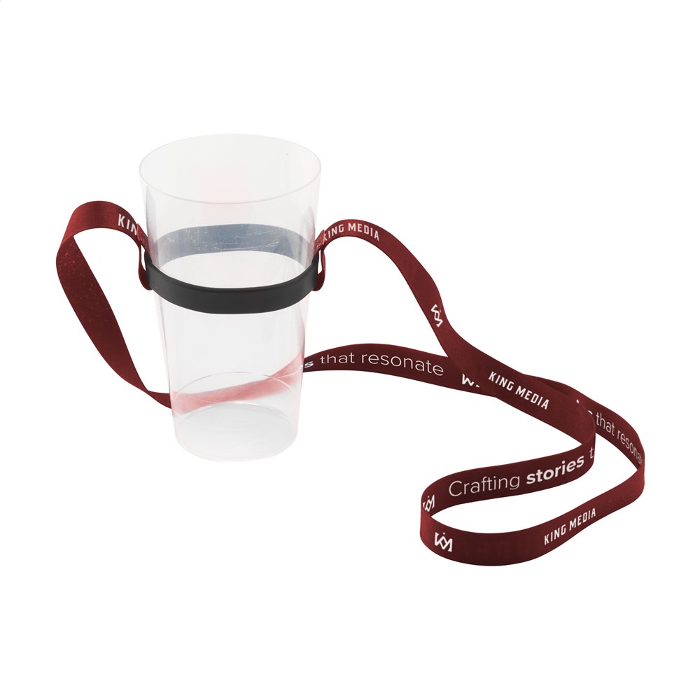 Lanyard Sublimation RPET 1.5 cm with Cup holder