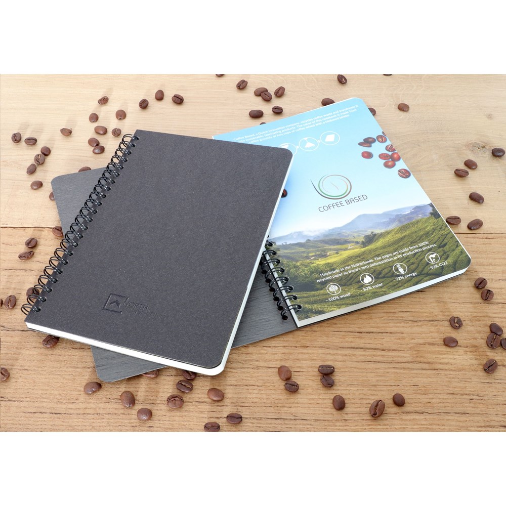 Coffee Paper Notebook Wire-O A5