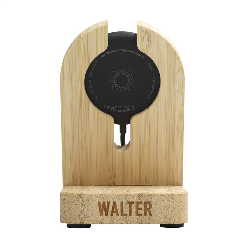 Walter Bamboo Snap Dock wireless fast charger