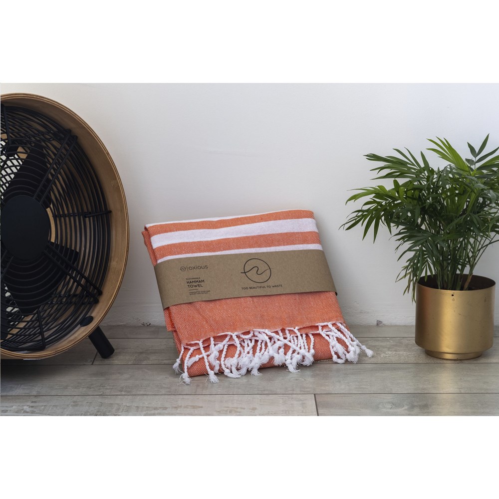 Oxious Hammam Towels - Vibe Luxury white stripe