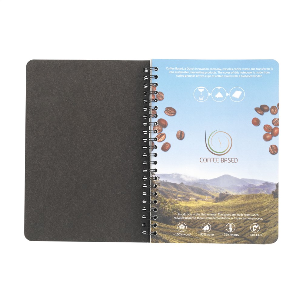 Coffee Paper Notebook Wire-O A5