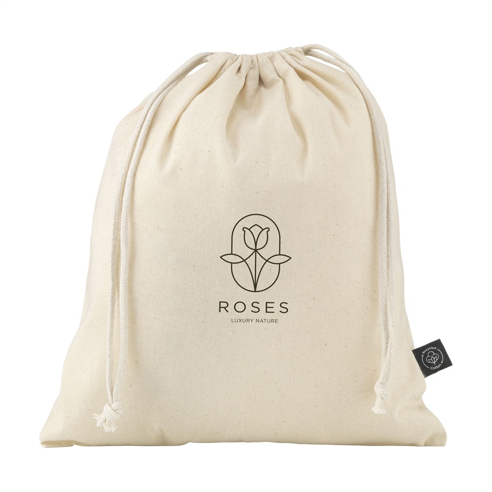 Gift Pouch Natural GRS Recycled Cotton (150 g/m²) M